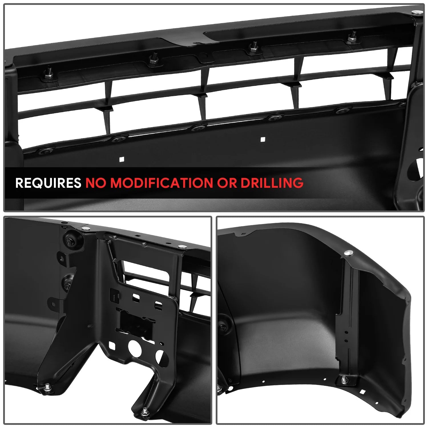 Modular Style Front Bumper w/ Fog Light Cutouts12-21 Nissan NV1500 2500 3500