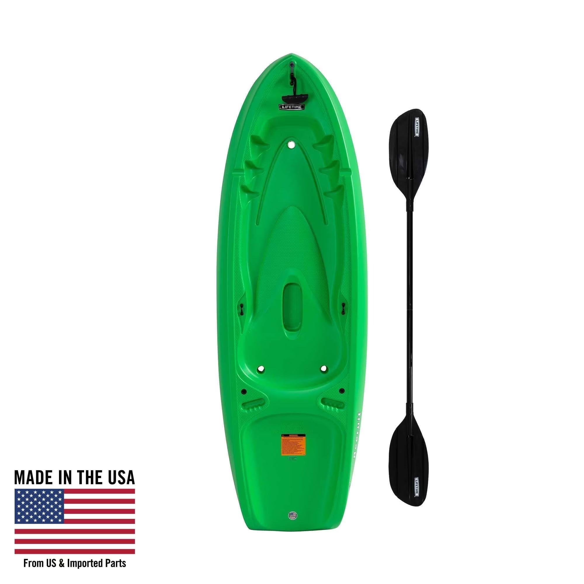 2026 Lifetime Recruit 6.5 ft Youth Sit-on-Top Kayak, Lime Green (90765)