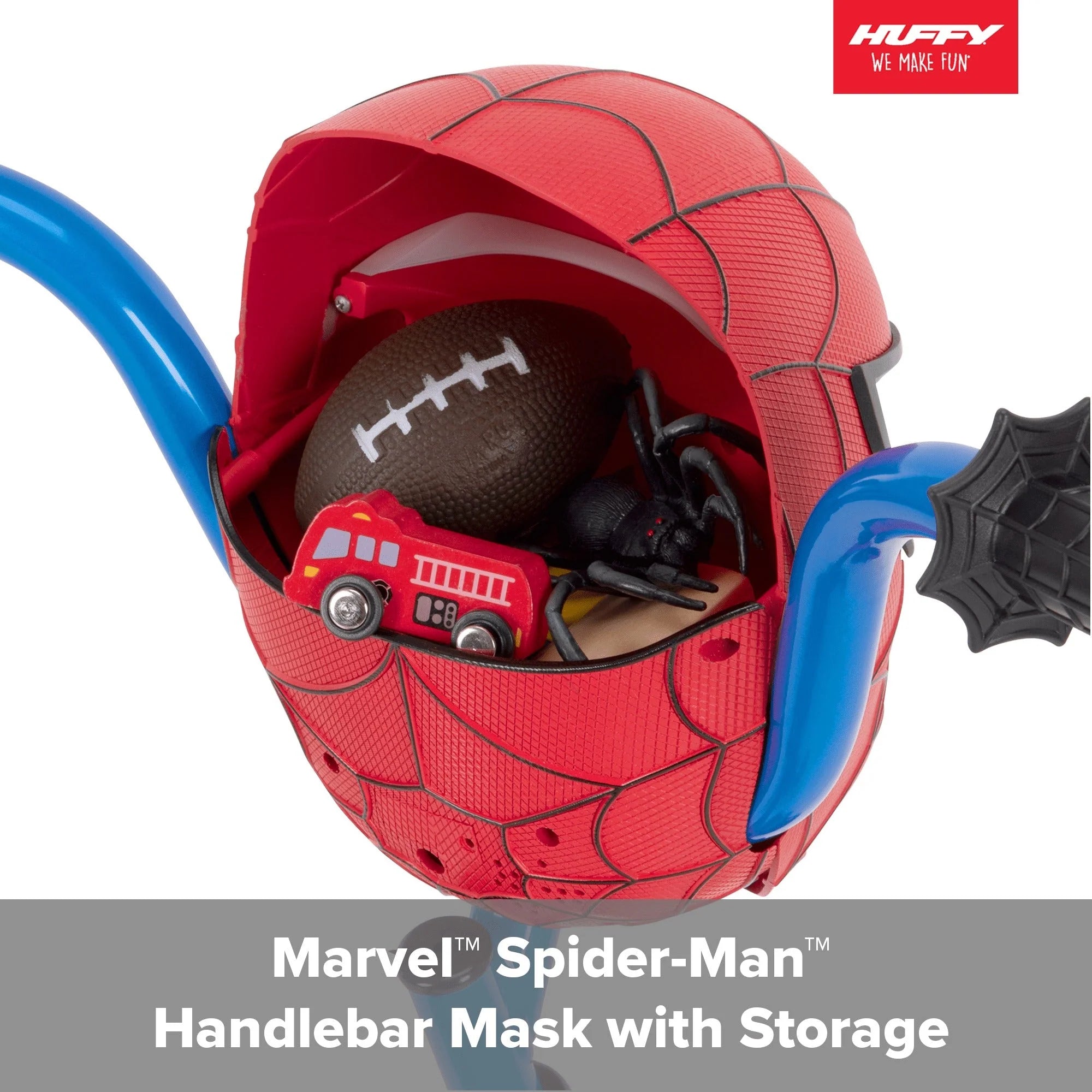 2026 Huffy Marvel Spider-Man 12″ children's bicycle with training wheels, steel frame, ages 3-5