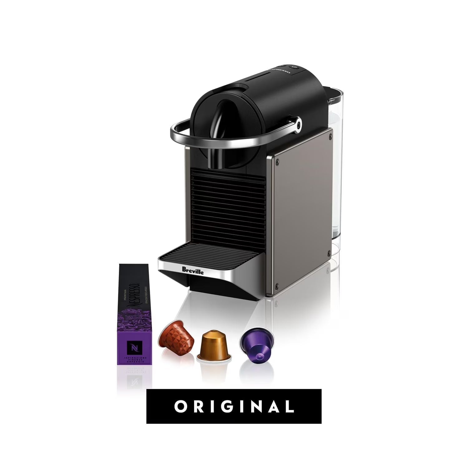 2026 Nespresso Pixie Espresso Machine by Breville, Titan - BEC440TTN