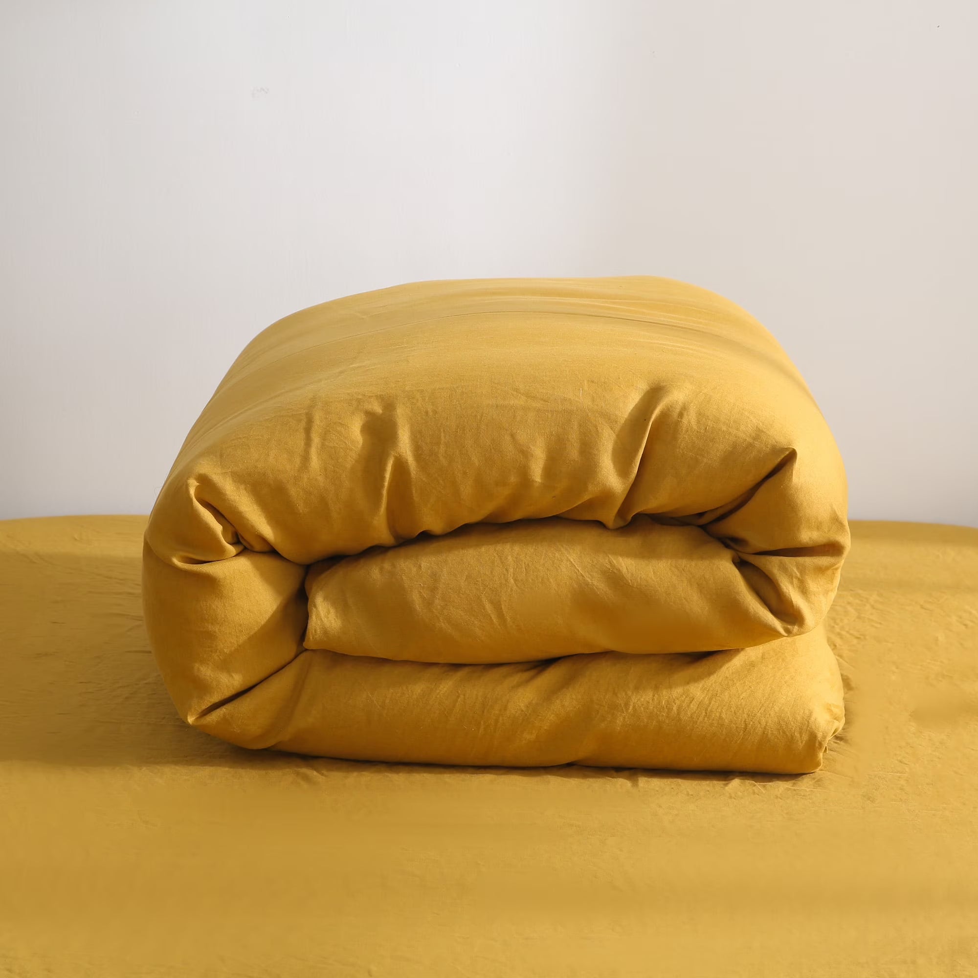 2026 100% Pure Linen Duvet Cover with Button Closure and Corner Ties Soft & Breathable - Natural Full/Queen
