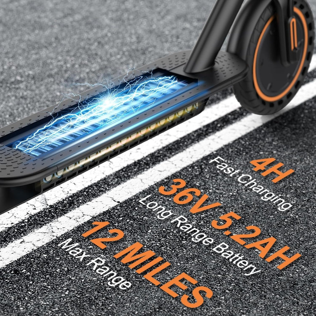 2026 Electric scooter, 350W/500W powerful motor, 8.5"/10" solid rubber tires, 19/22 mph, 28/21/12 mile range, dual brakes
