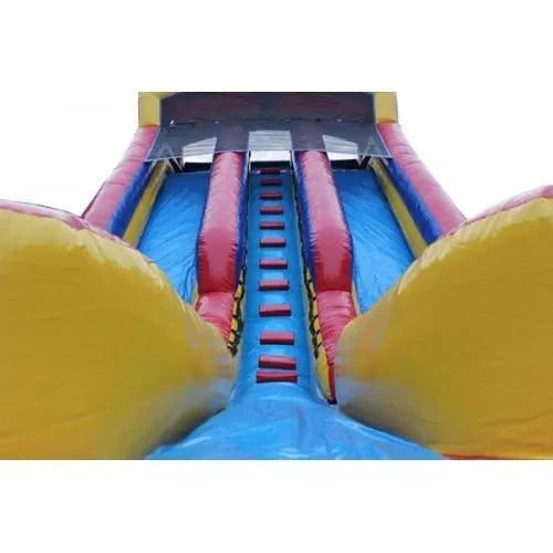 2026 20-foot high inflatable double slide with pool and drying area