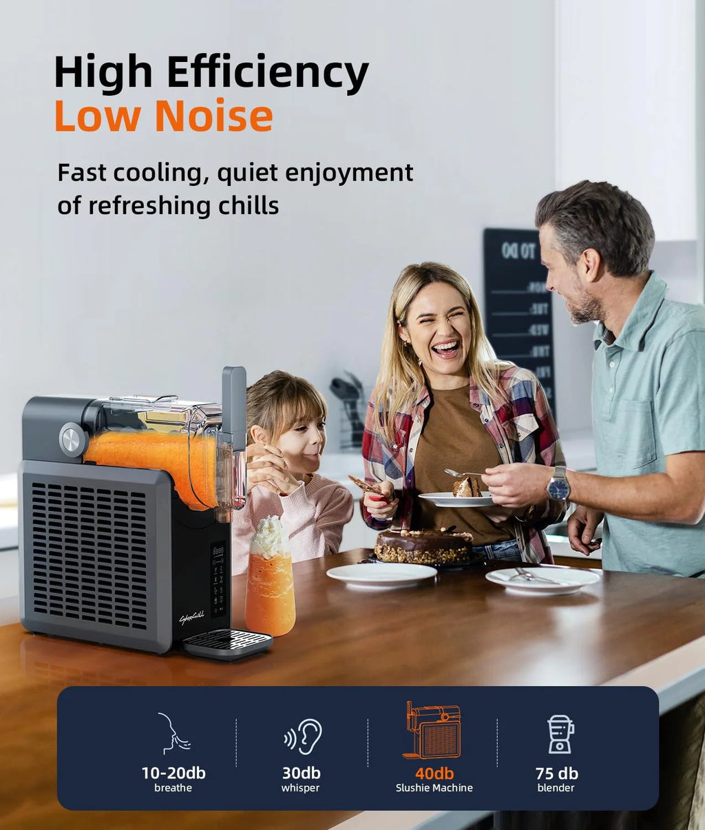 2026 Slushie Machine,24-Hour Delay Start&Cold Retention, 68 oz Slushy Machine with Self-Cleaning Function, Frozen Drink Maker with 5 Preset Programs,Frozen Margaritas, Frappés, and More
