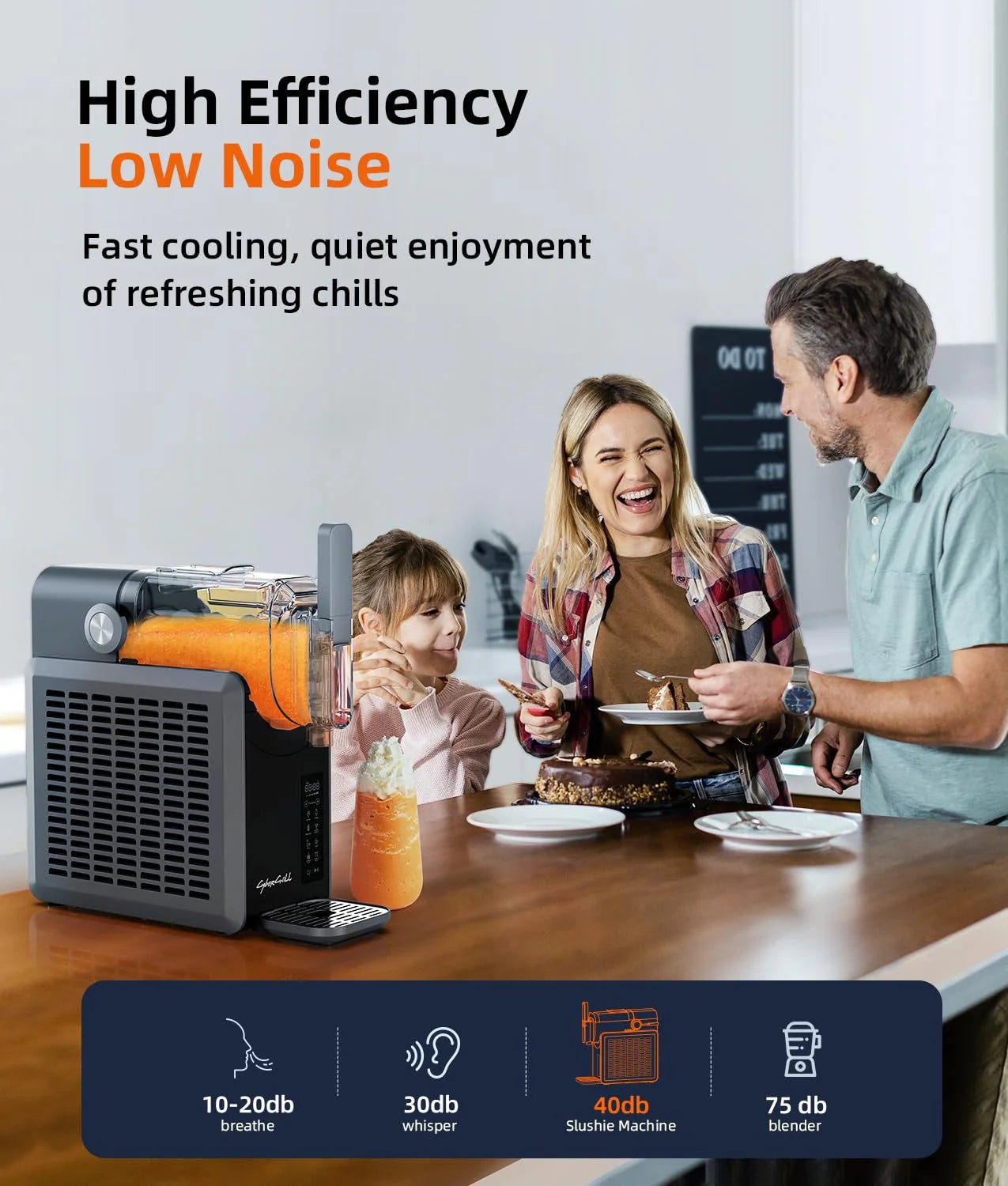 2026 Slushie Machine,24-Hour Delay Start&Cold Retention, 68 oz Slushy Machine with Self-Cleaning Function, Frozen Drink Maker with 5 Preset Programs,Frozen Margaritas, Frappés, and More
