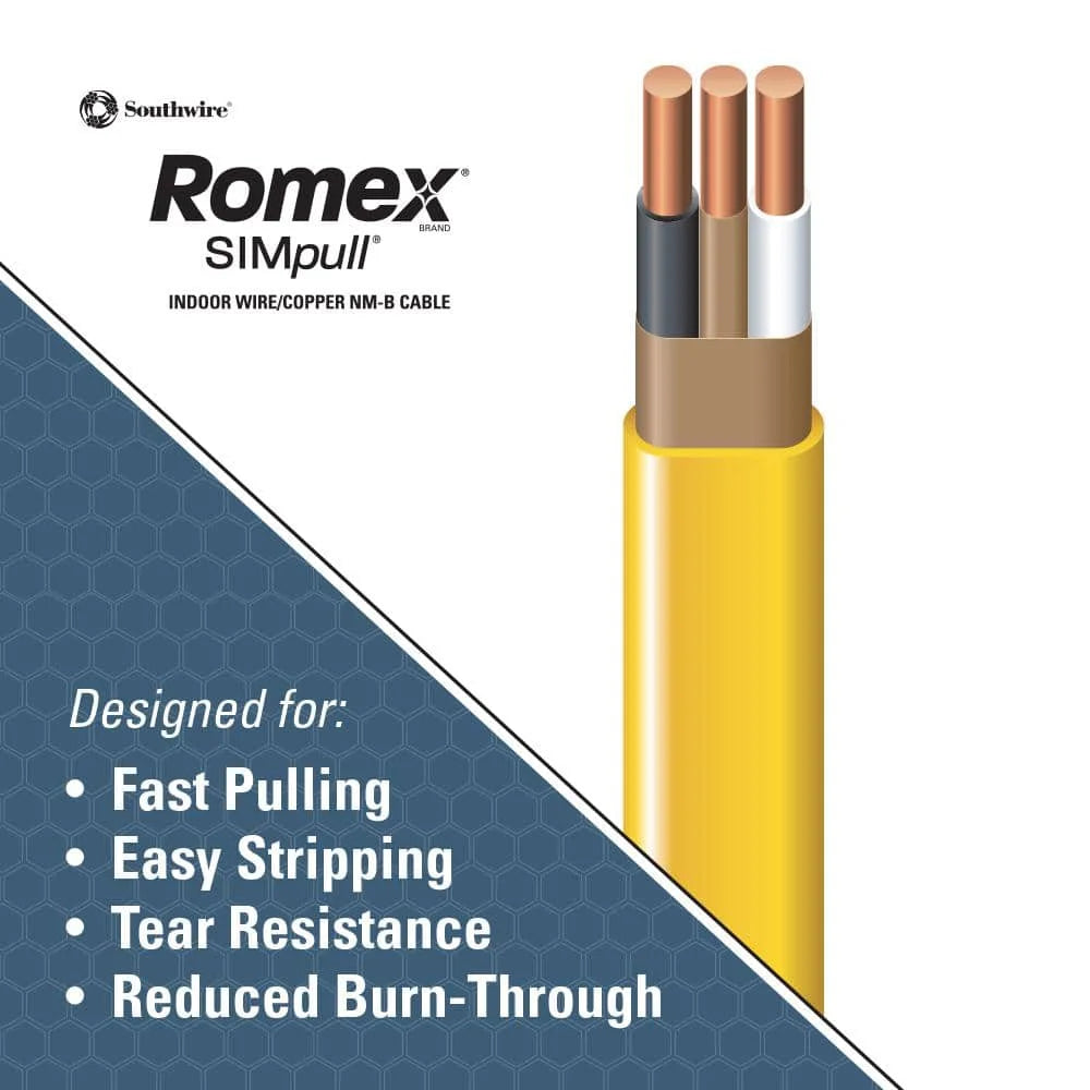 2026 250 ft. 12/2 Solid Romex SIMpull CU NM-B W/G Wire