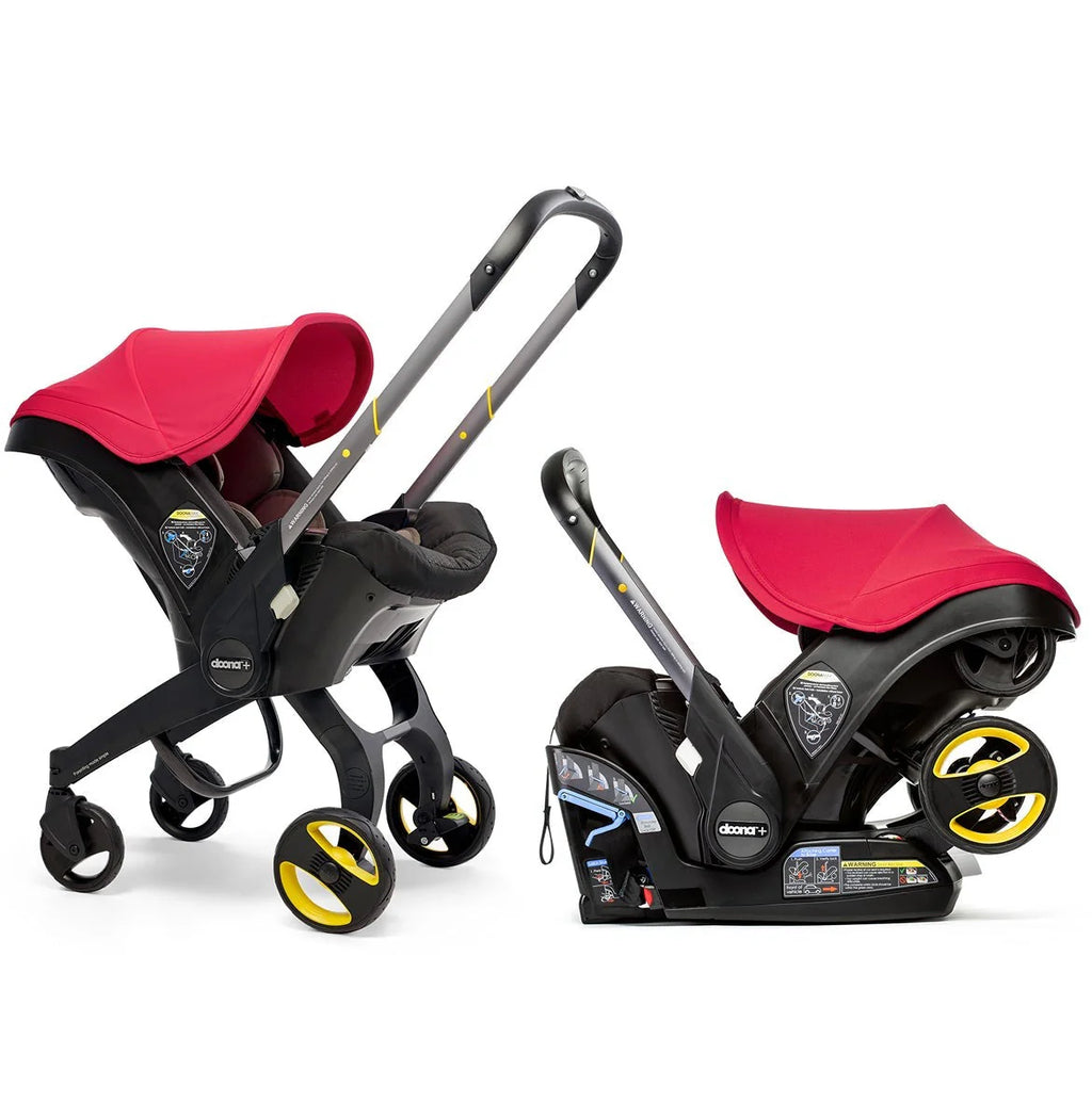 2026 Stroller combination consisting of infant car seat and LATCH base (model year 2025) – Midnight Edition | From car to stroller in seconds, airplane-compatible, including accessory bag