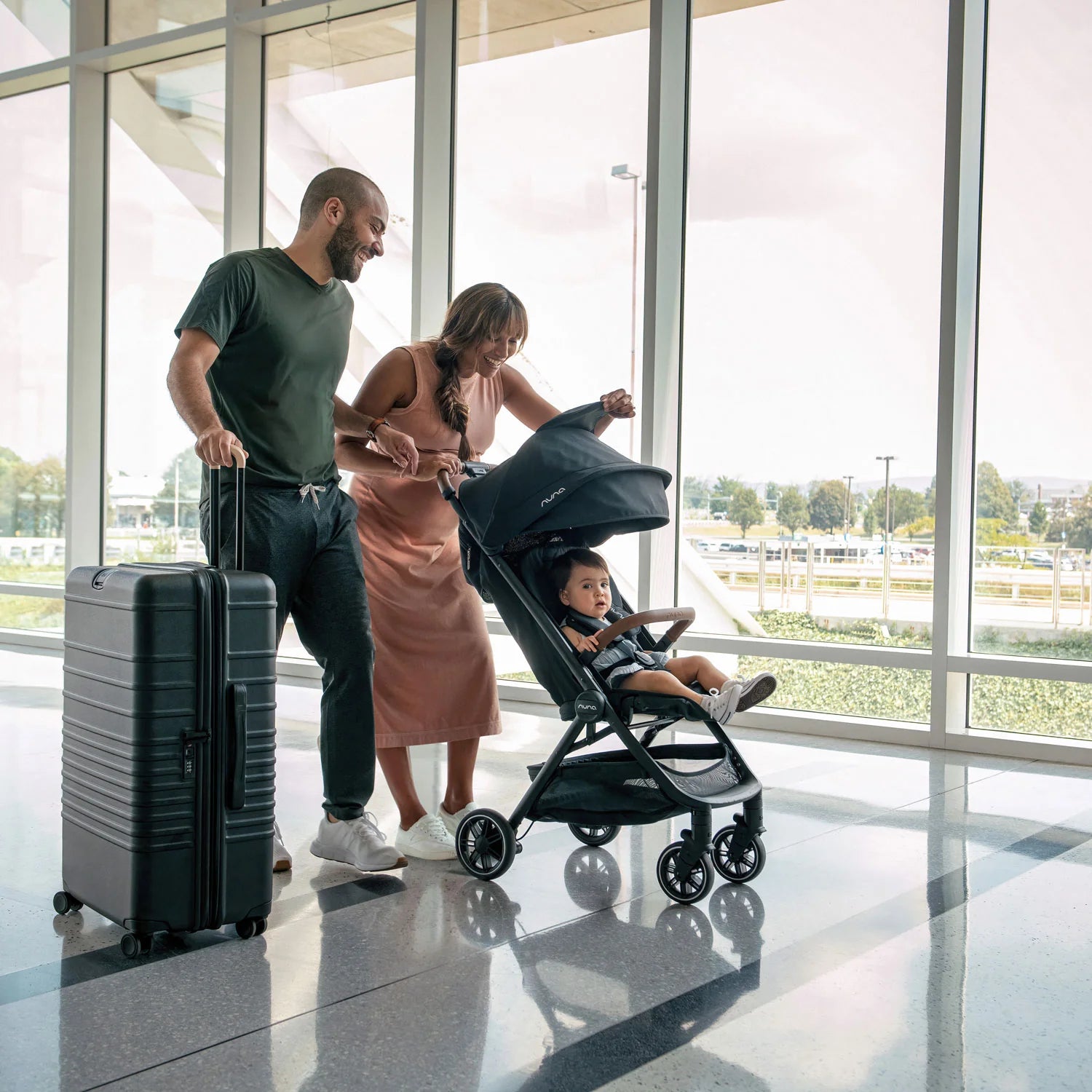2026 Nuna TRVL Stroller – Ultra-Lightweight, Self-Folding Compact Travel Stroller