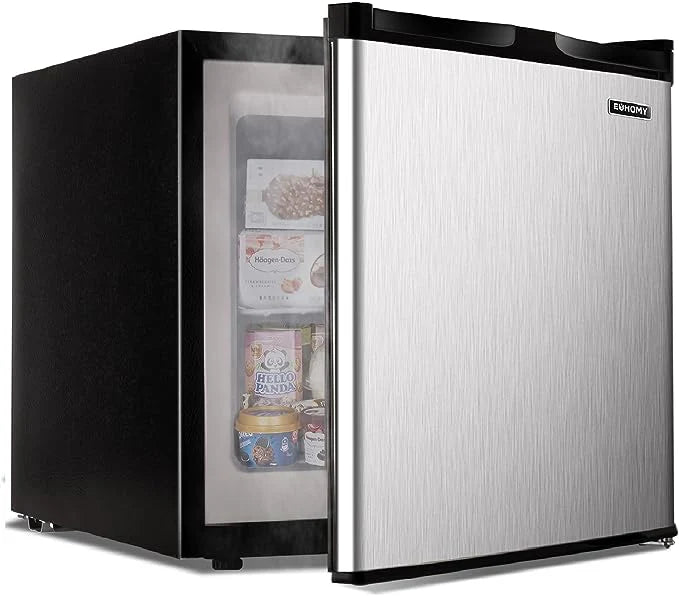 2026 EUHOMY 1.7 Cu.Ft Mini Fridge with Compact Freezer Temperature Control