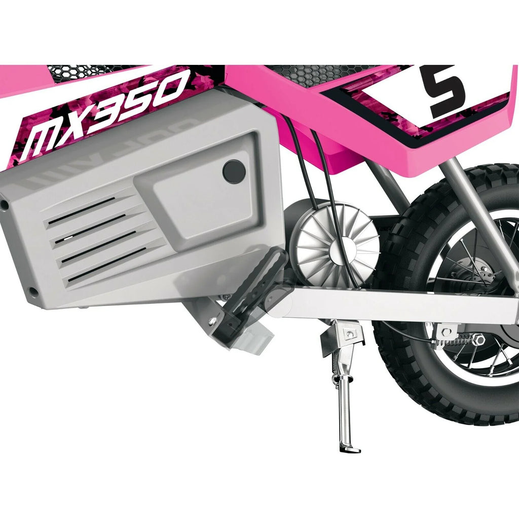 2026 Kid's Razor Dirt Rocket MX350 Electric-Powered Dirt Bike, Ages 13+, Pink