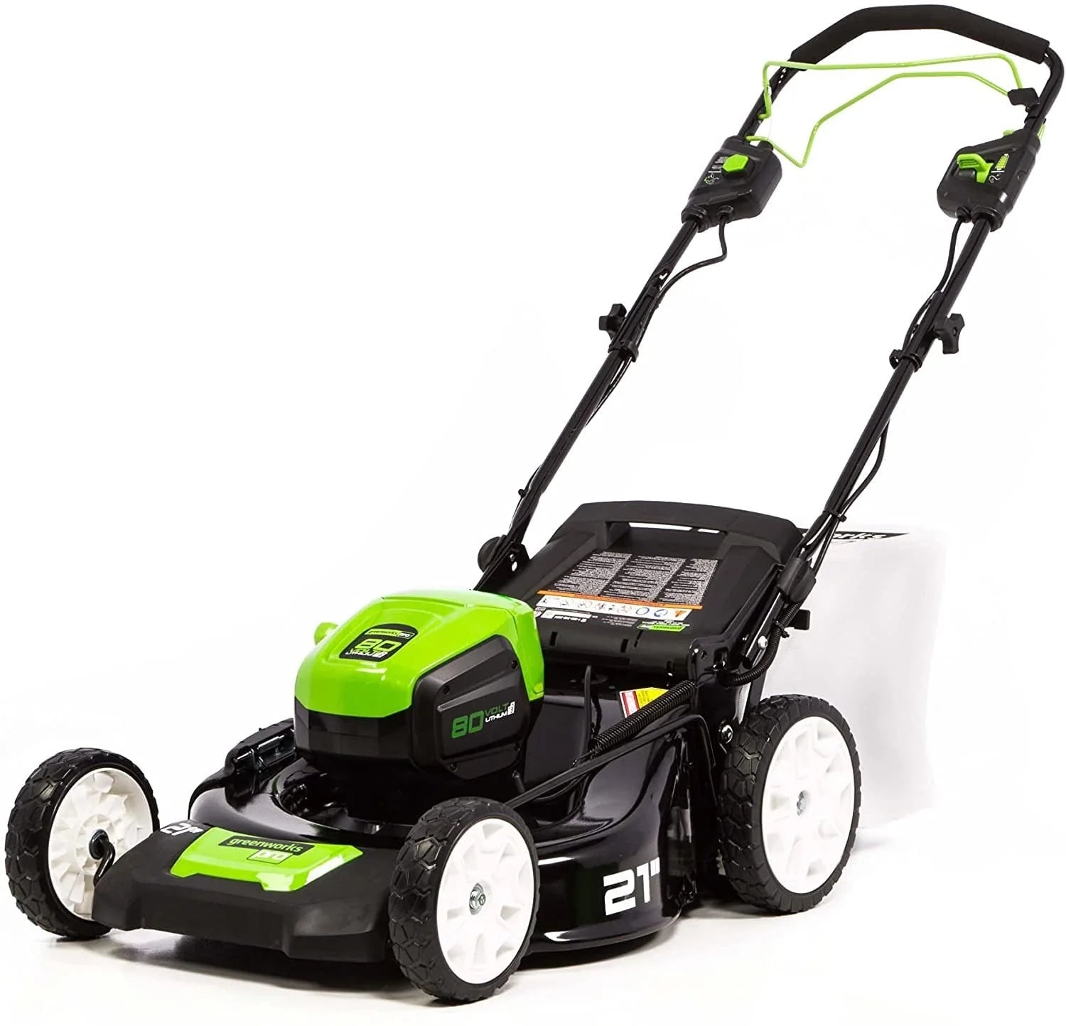 2026 80V Battery-Powered Lawn Mower, 53 cm (21 inch), Self-Propelled, Brushless | Greenworks