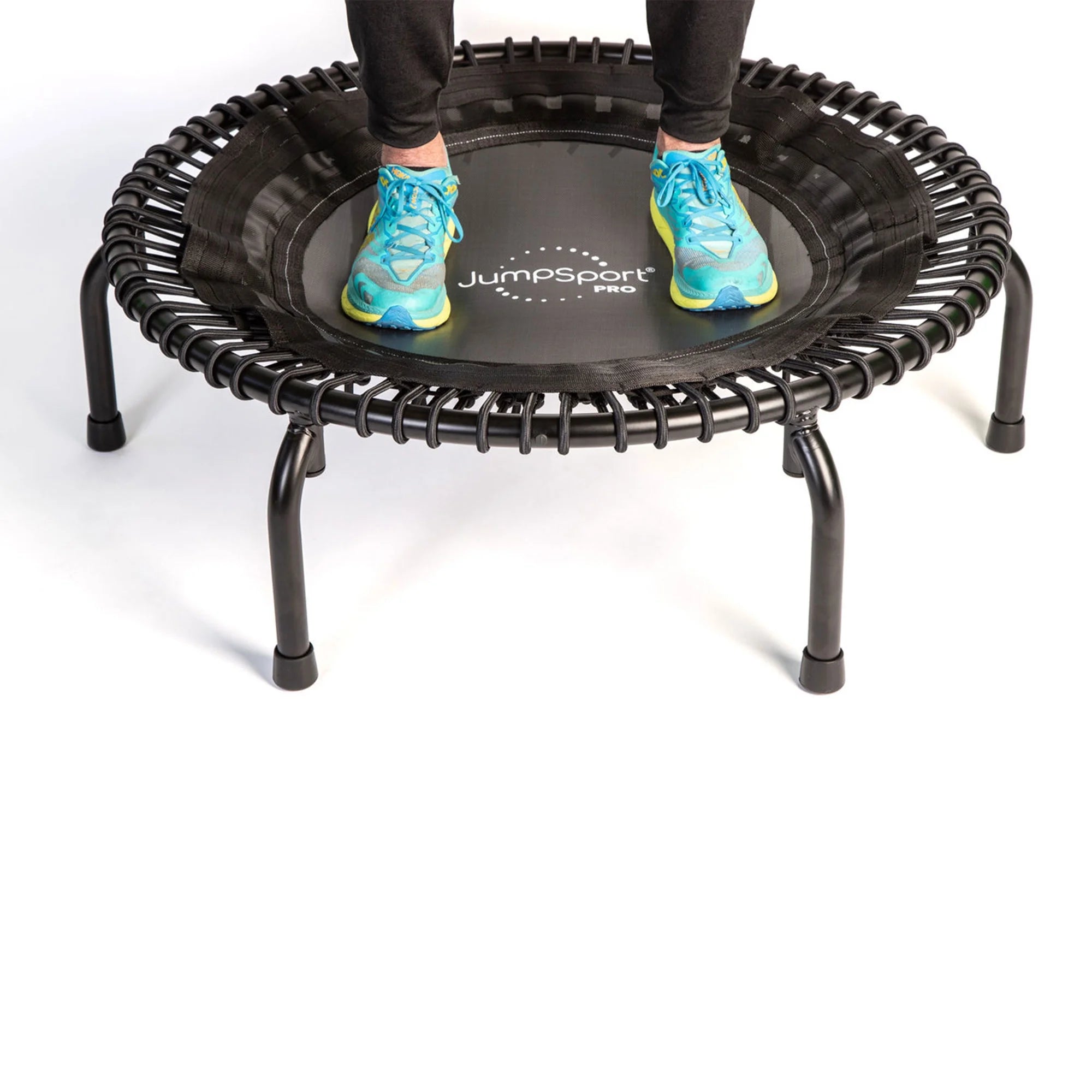 2026 JumpSport 350 Pro Fitness 39" Cardio Workout Indoor Trampoline, Teal/Black