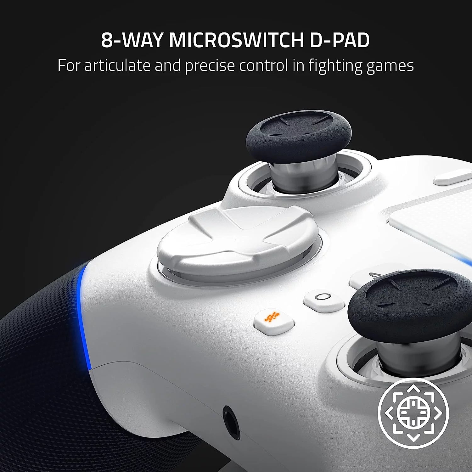 2026 Razer Wolverine V2 Pro Wireless Gaming Controller for PlayStation 5 / PS5 PC: HyperSpeed Wireless - Mecha-Tactile Action Buttons - 8-Way Microswitch D-Pad - 6 Remappable Buttons - Chroma RGB - White