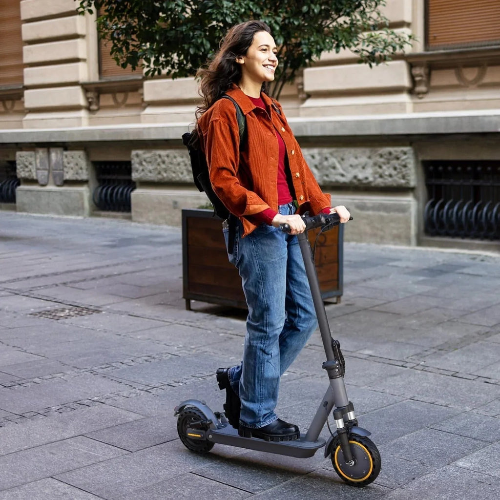 2026 Electric scooter, 350W/500W powerful motor, 8.5"/10" solid rubber tires, 19/22 mph, 28/21/12 mile range, dual brakes