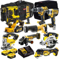 2026 DeWalt DCK10BTSKIT1 18V 10-piece power tool set with 3 x 5.0Ah batteries and charger