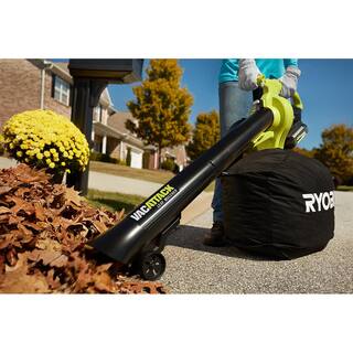 2026 RYOBI 40V Vac Attack Cordless Leaf VacuumMulcher with (2) 5.0 Ah Batteries and (1) Charger RY40451-2B