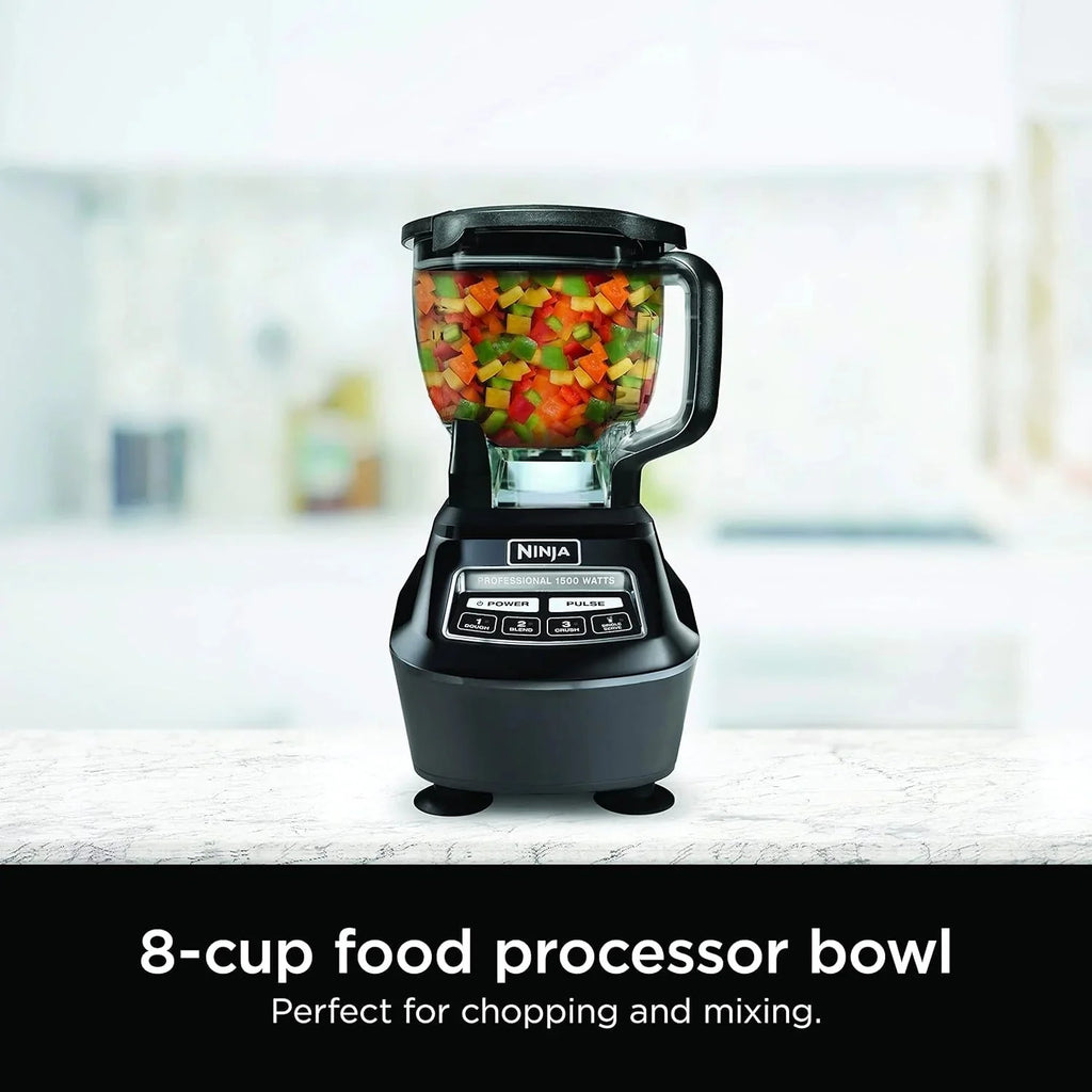 2026 Ninja Mega Kitchen System, 1500 Watt Stand Mixer (2.1 Liters) and Food Processor (8 Cups) with (2) 473 ml Takeaway Cups