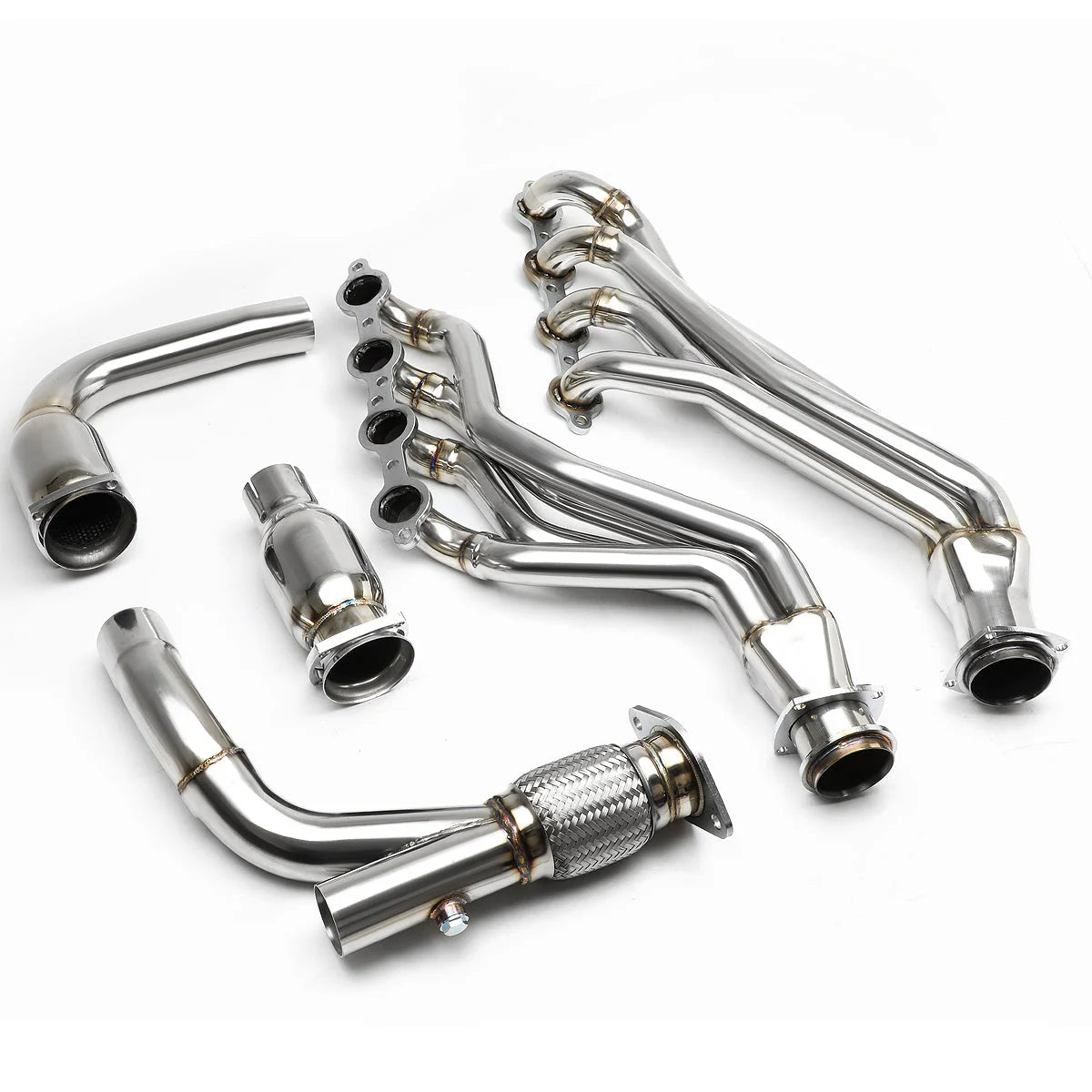 06-09 Chevy Trailblazer SS 6.0L Long Tube Exhaust Header w/Y-Pipe - Stainless Steel