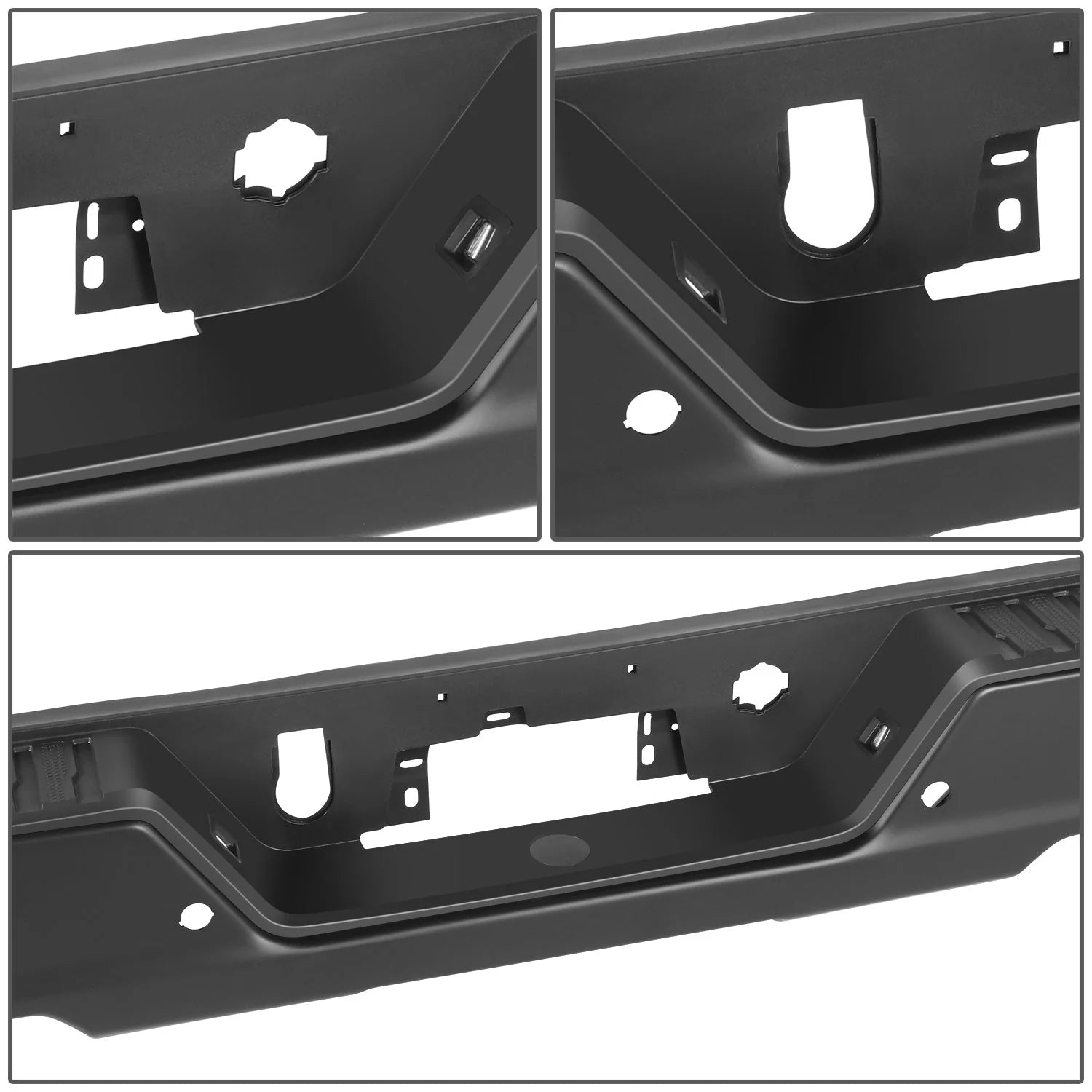 Rear Bumper w/ Exhaust Cutouts & Parking Sensor Holes  19-23 Chevy/GMC Silverado Sierra 1500