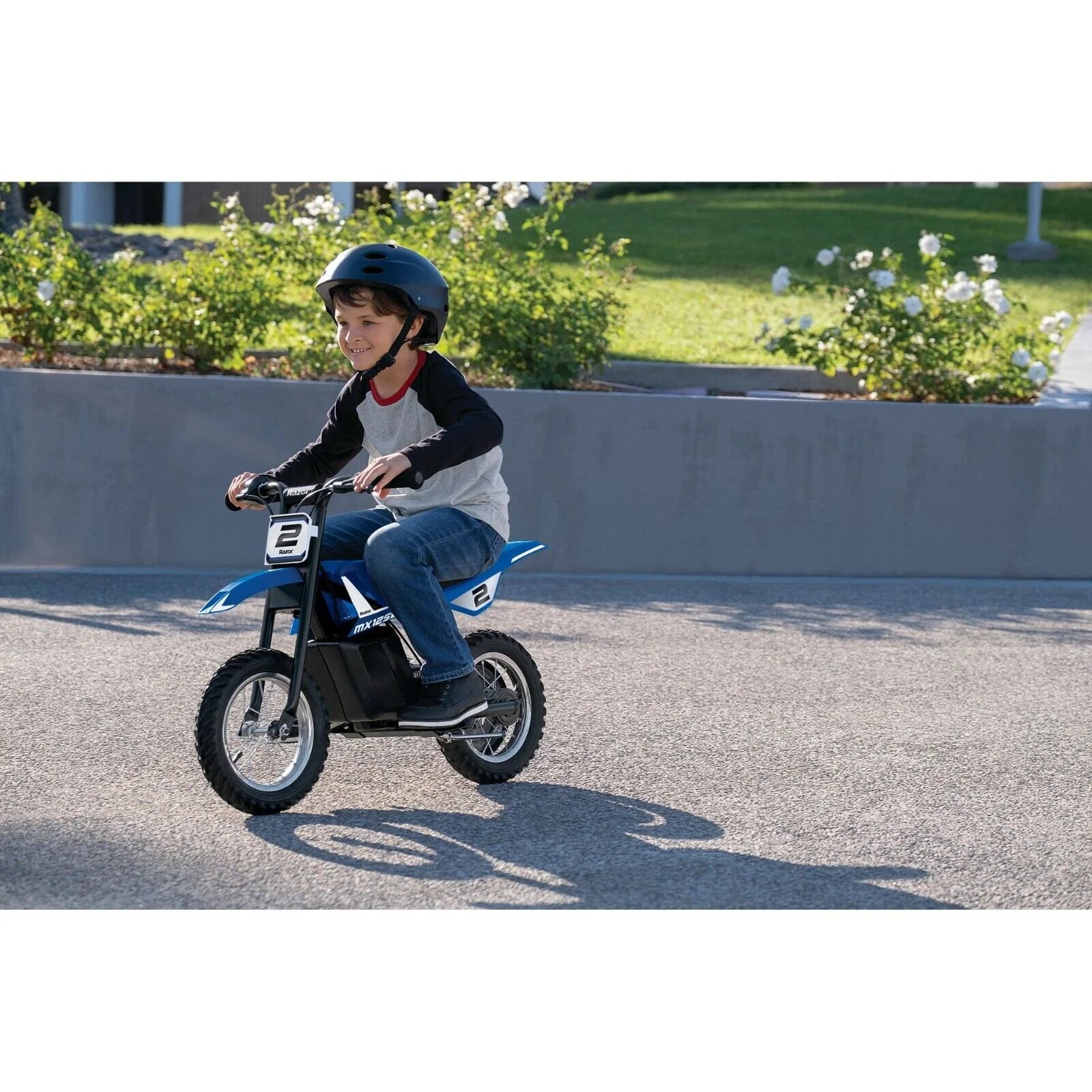 2026 Kid's Razor Dirt Rocket MX125 Electric-Powered Dirt Bike, Ages 7+, Blue