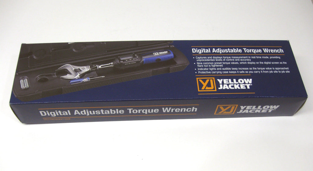 2026 Yellow Jacket 60648 Digital Adjustable Torque Wrench 752 in-lb Torque 10.6 in