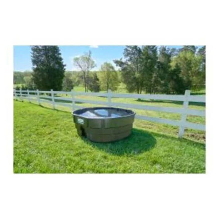 2026 Rubbermaid FG424500BLA Livestock Tank (Model Year 2025), 150 Gallon Capacity, Plastic, Black