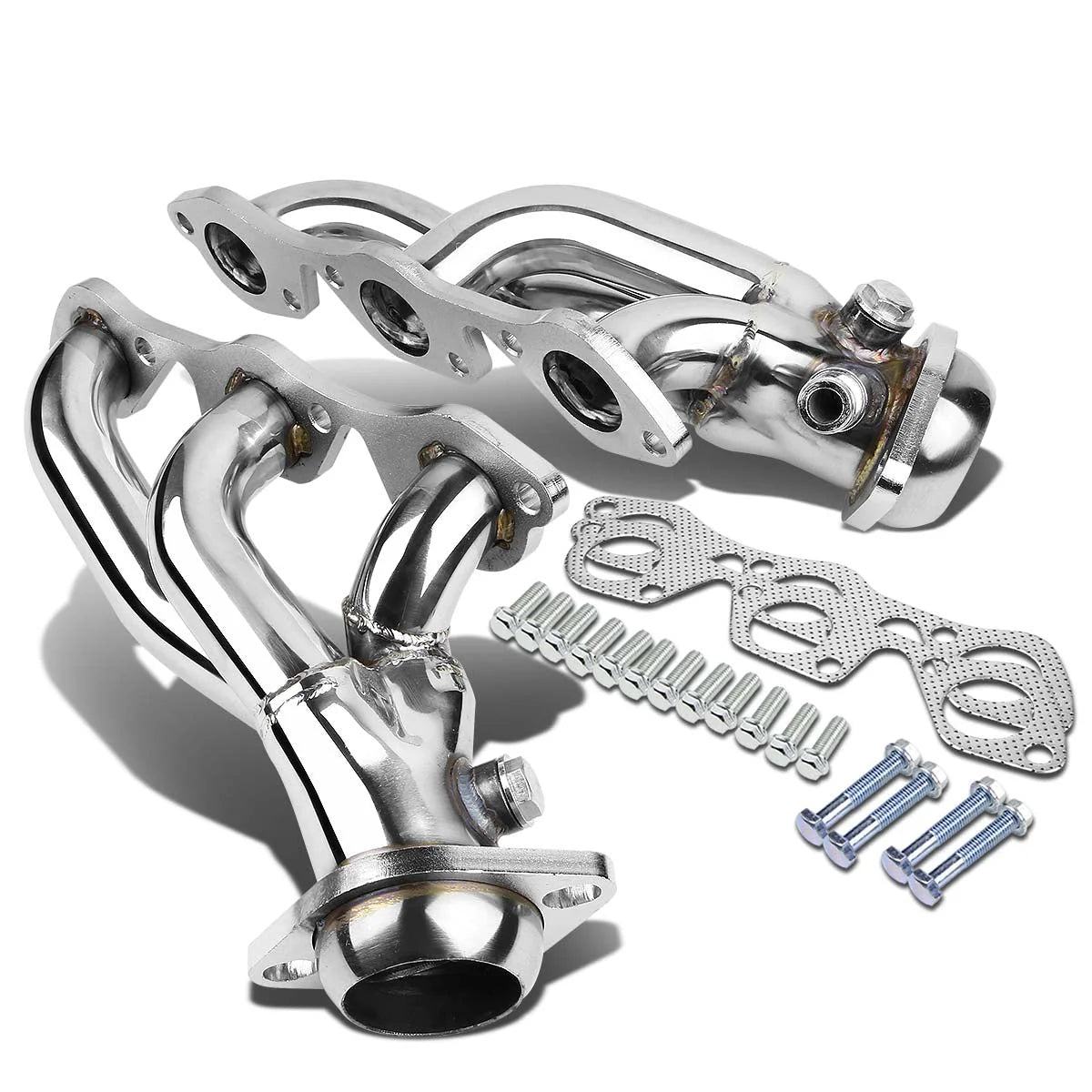 97-04 Ford F150 Heritage 4.2L V6 3-1 Shorty Exhaust Header w/O2 Sensor Bungs - Stainless Steel