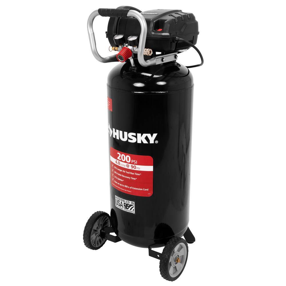 2026 Husky 20 Gal. 200 PSI Oil Free Portable Vertical Electric Air Compressor C202H