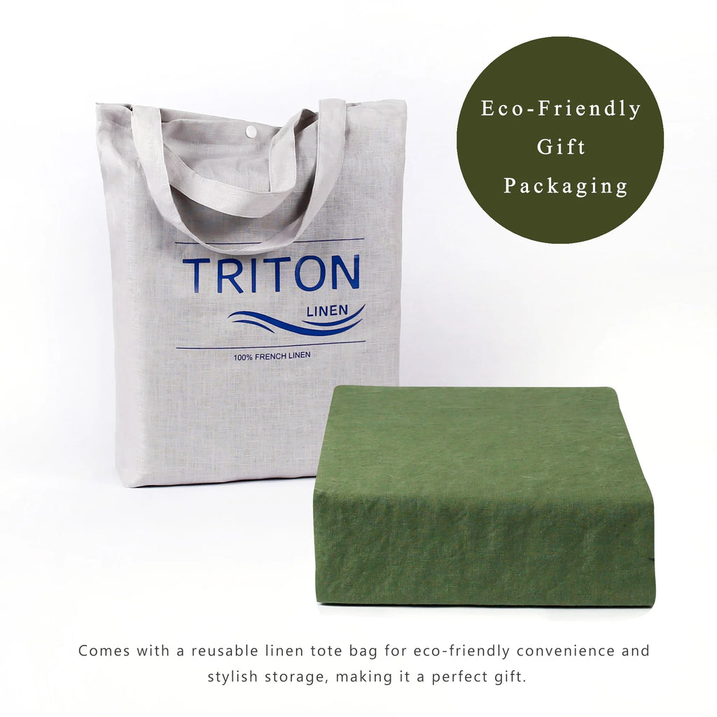 2026 100% Pure Linen Duvet Cover with Button Closure and Corner Ties Soft & Breathable - Natural Full/Queen
