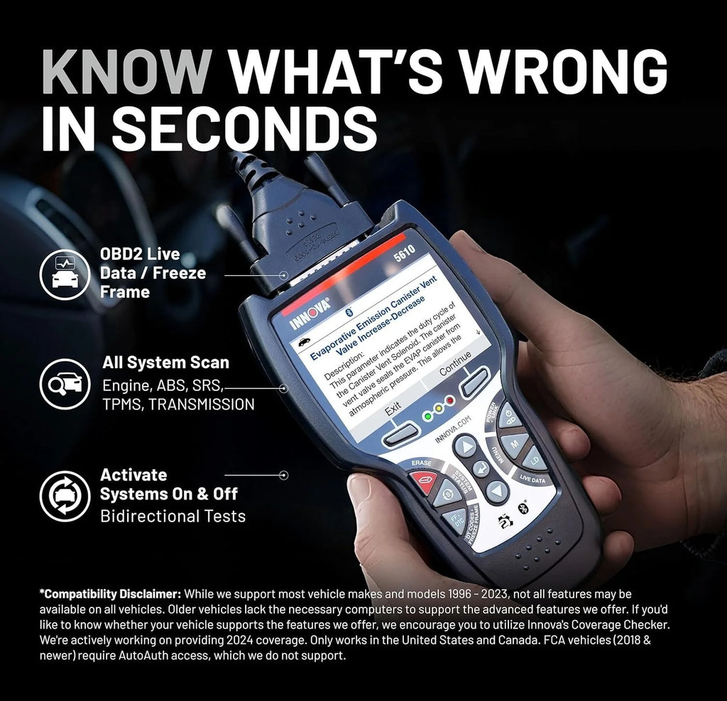2026 Innova 5610 OBD2 Bidirectional Scan Tool with Updates & Support