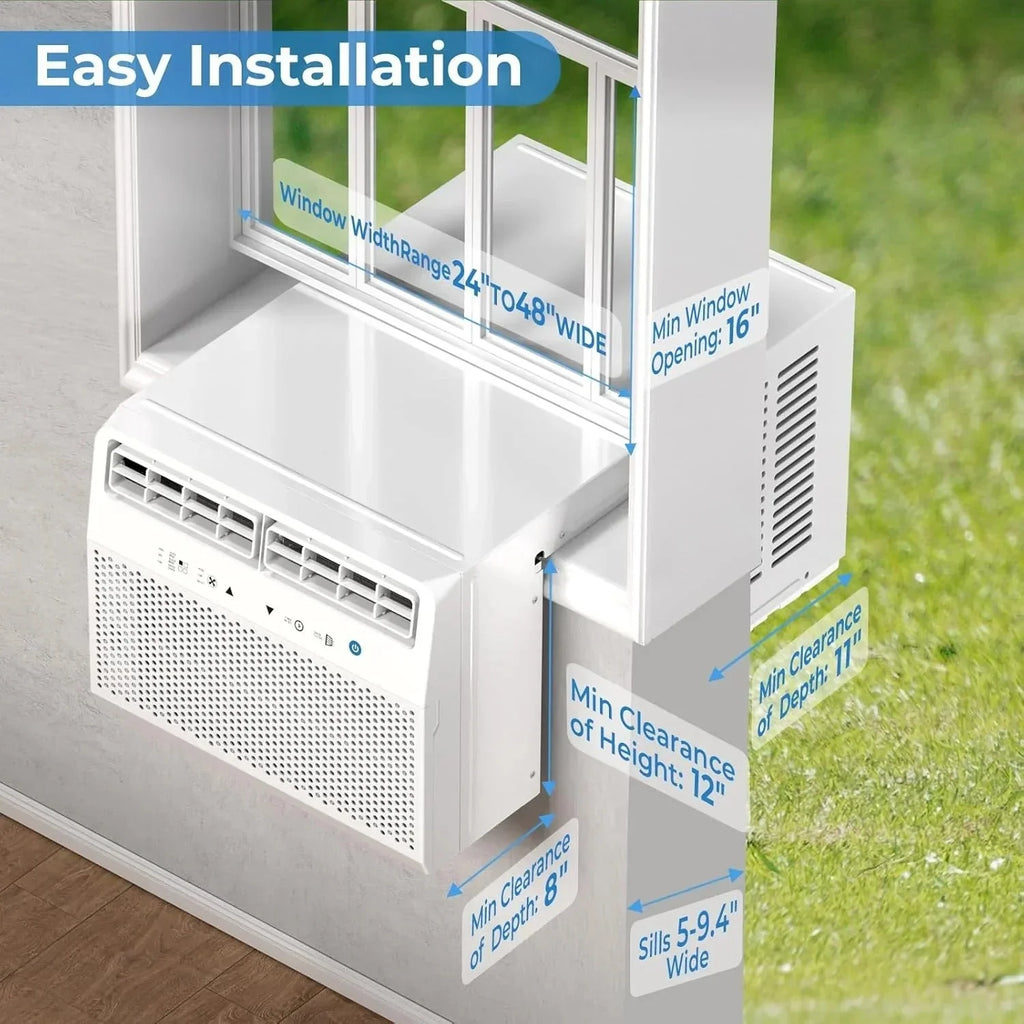 2026 Antarctic Star U-shaped window air conditioner 12000 BTU Ultra-quiet window air conditioner Cools