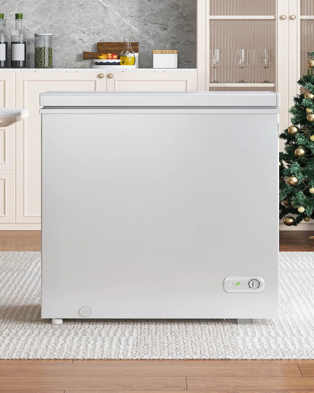 2026 DISHUP 10.0 Cu.Ft Chest Freezer, Deep Freezer with Removable Basket, Adjustable Temperature, for Home/Office/Garage/Bar