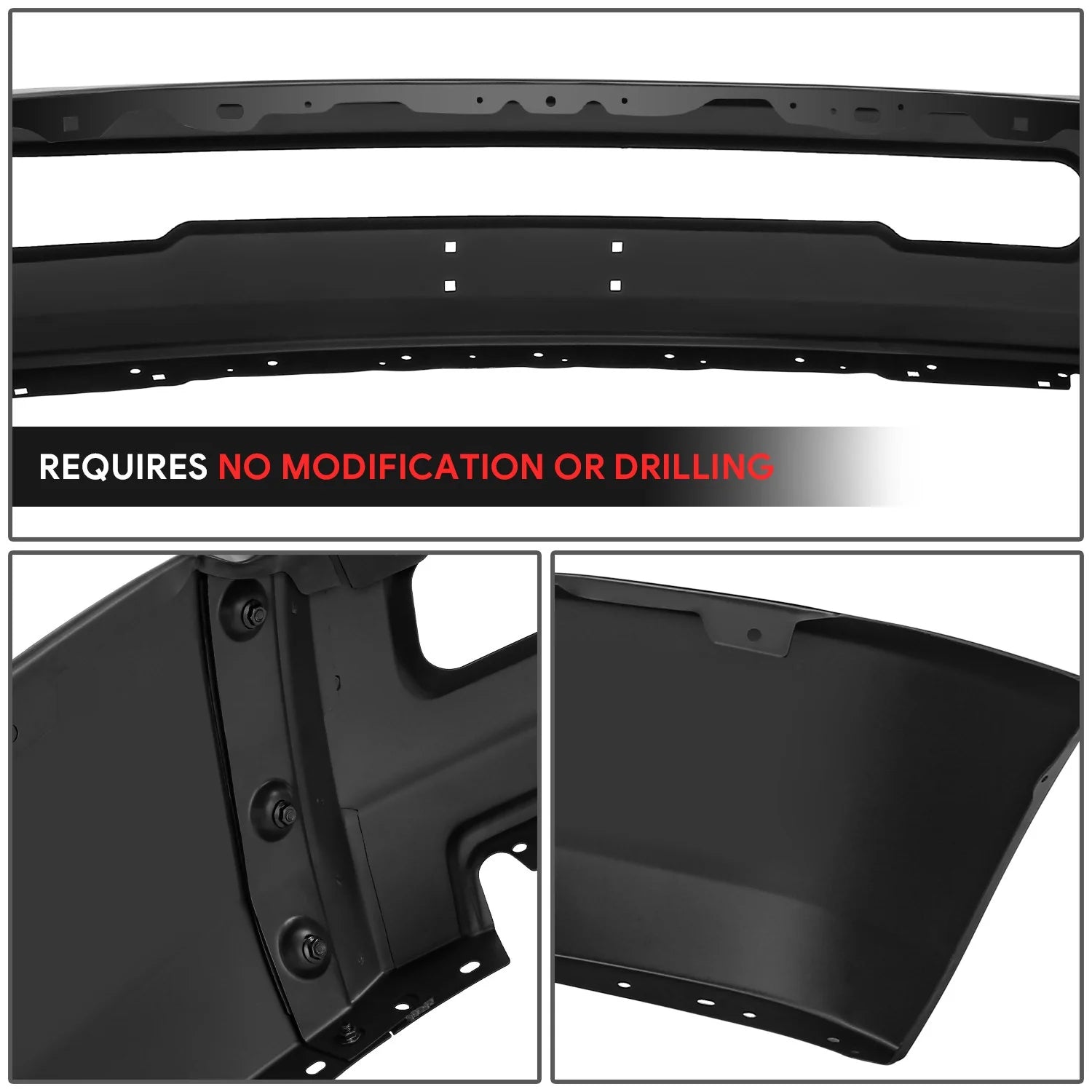 Modular Style Front Bumper w/o Fog Light Cutouts10-18 Dodge Ram 2500 3500