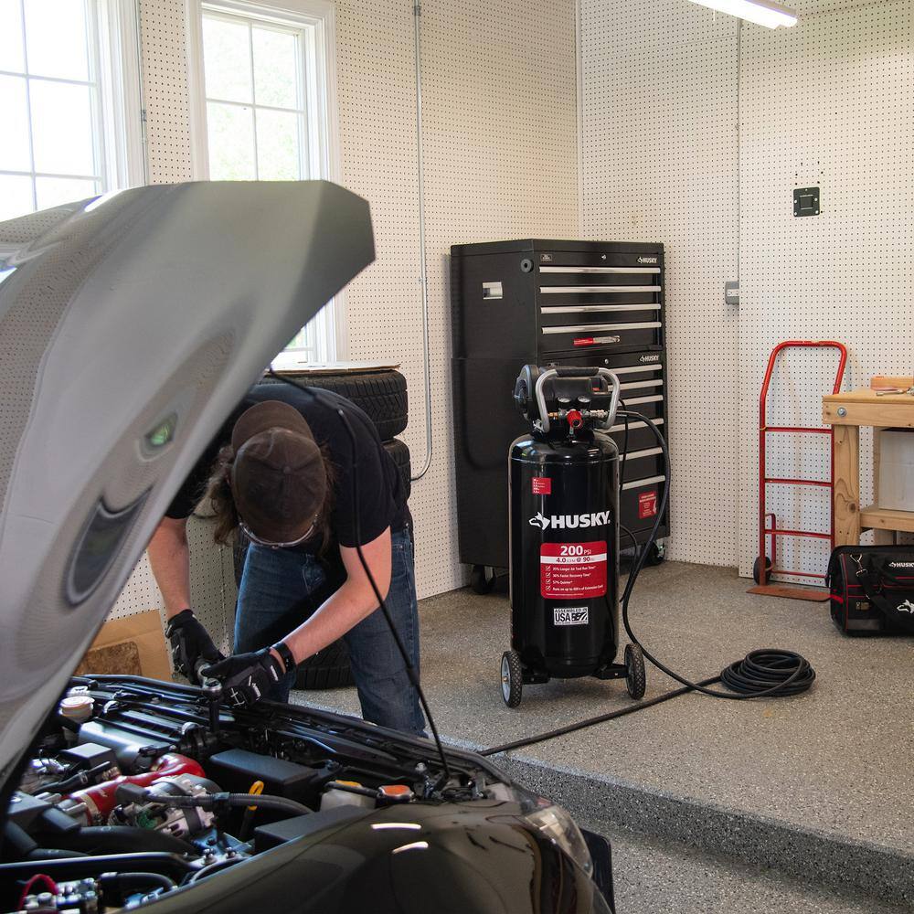 2026 Husky 20 Gal. 200 PSI Oil Free Portable Vertical Electric Air Compressor C202H