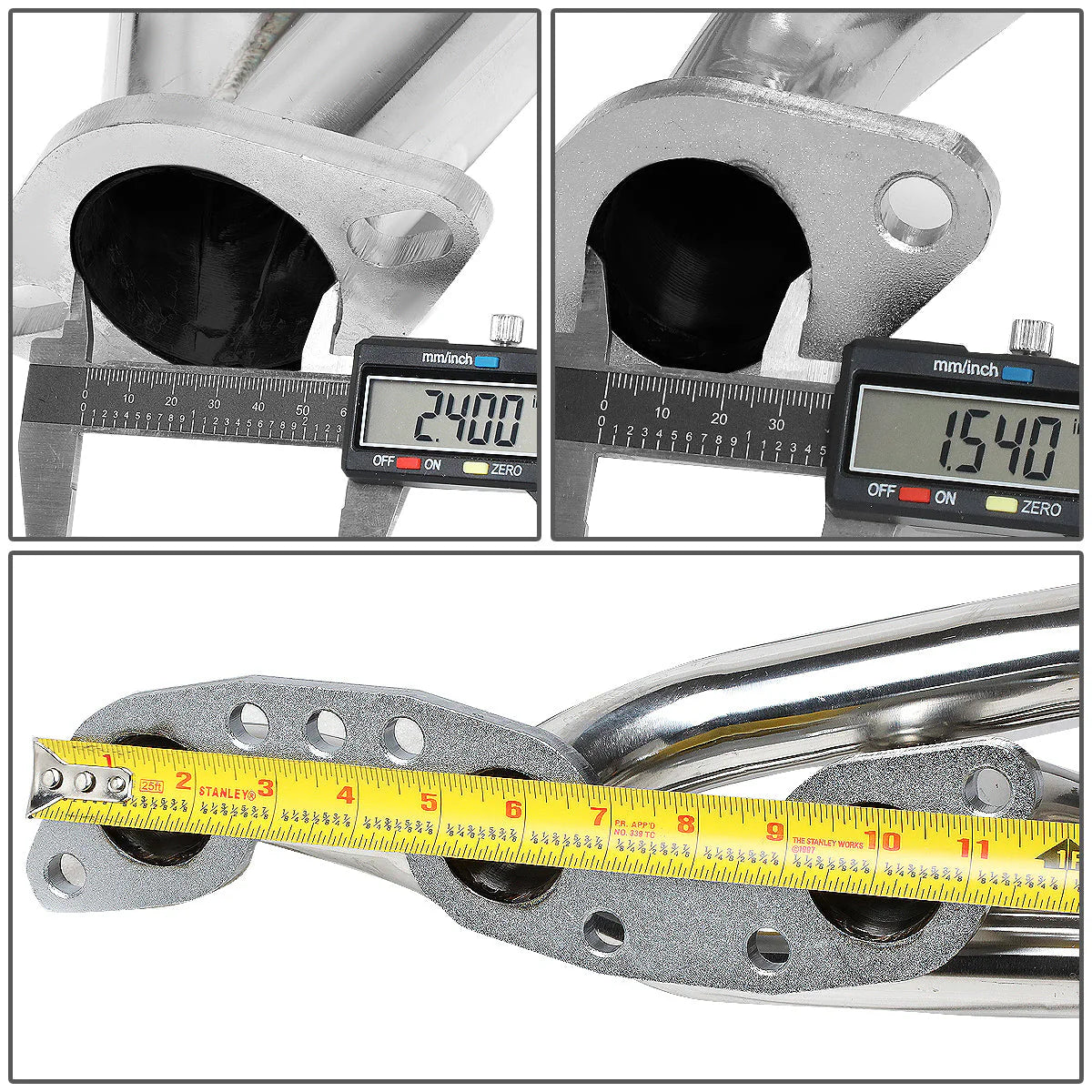 84-89 Nissan 300ZX VG30E 3.0L SOHC Non Turbo Tri-Y Shorty Exhaust Header - Stainless Steel