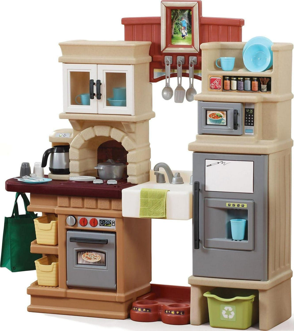 2026 Step2 Heart of the Home Brown Toddler Play Kitchen Set