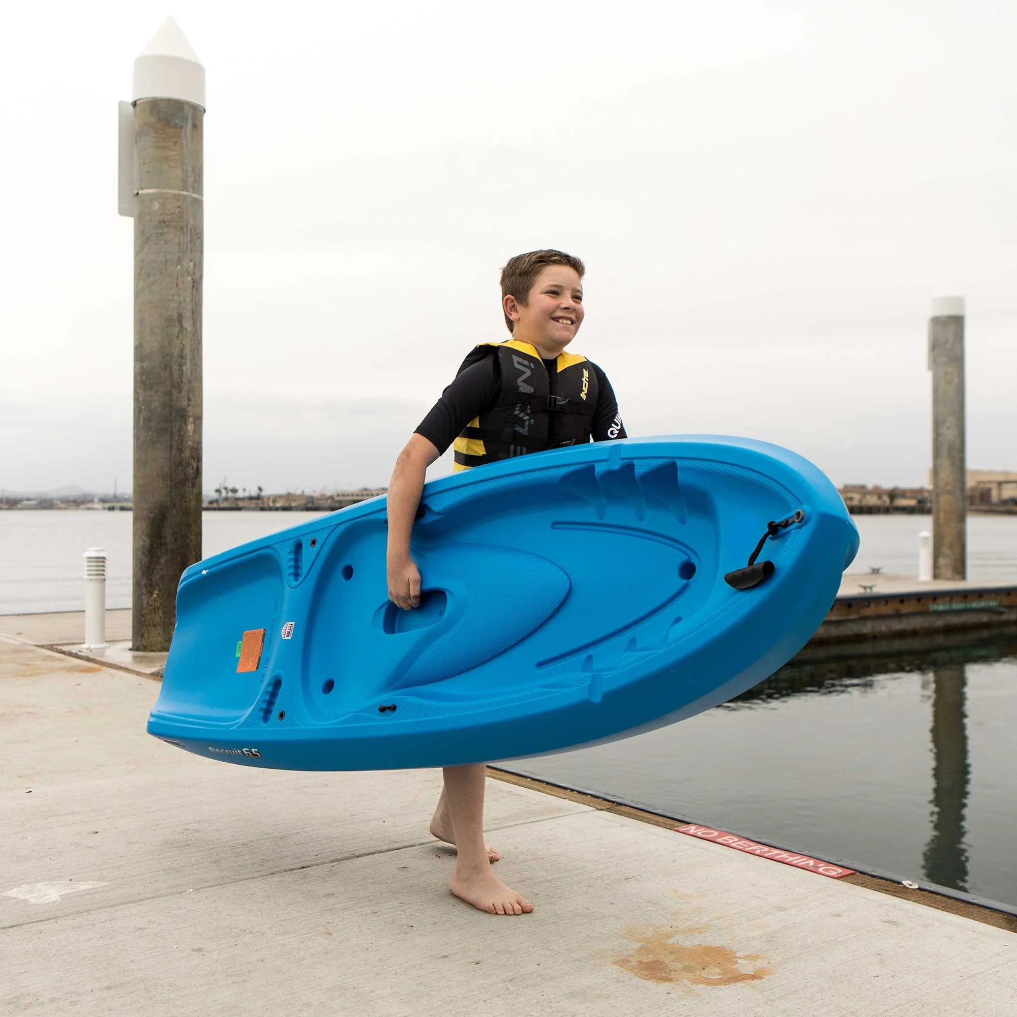 2026 Lifetime Recruit 6.5 ft Youth Sit-on-Top Kayak, Lime Green (90765)