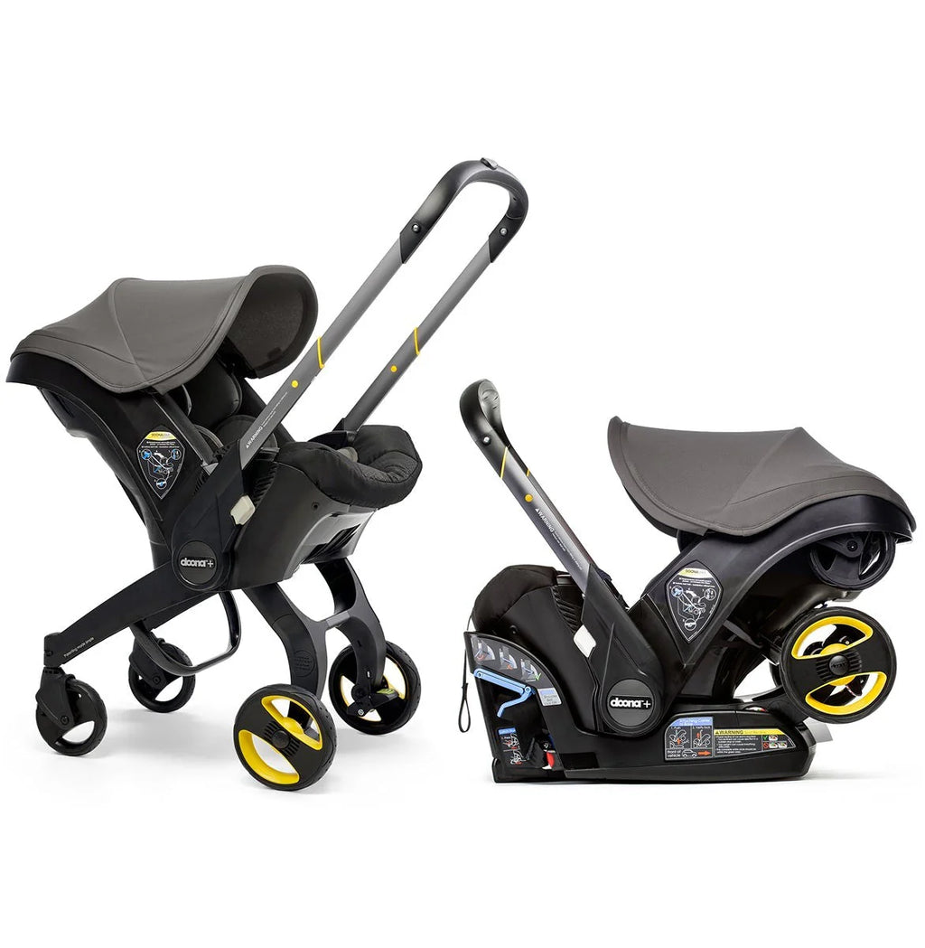 2026 Stroller combination consisting of infant car seat and LATCH base (model year 2025) – Midnight Edition | From car to stroller in seconds, airplane-compatible, including accessory bag