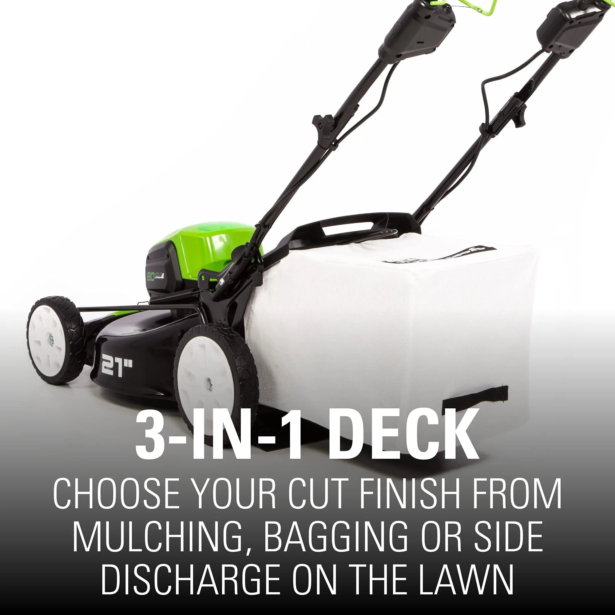 2026 80V Battery-Powered Lawn Mower, 53 cm (21 inch), Self-Propelled, Brushless | Greenworks