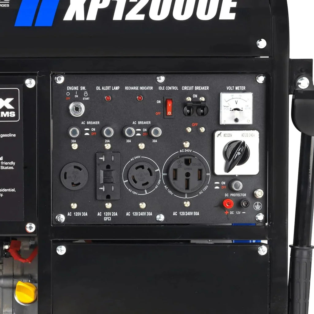 2026 Portable 13000-watt generator with dual-fuel operation (gasoline & propane), electric start, emergency power supply for the whole house, switchable, suitable for motorhomes and emergencies