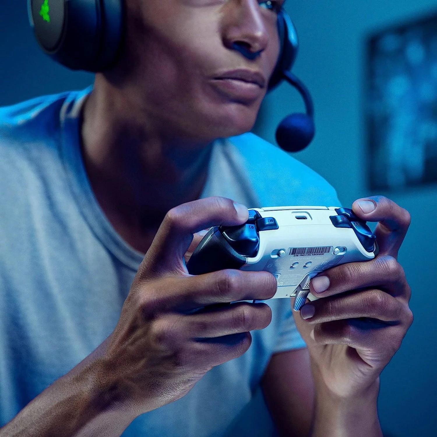 2026 Razer Wolverine V2 Pro Wireless Gaming Controller for PlayStation 5 / PS5 PC: HyperSpeed Wireless - Mecha-Tactile Action Buttons - 8-Way Microswitch D-Pad - 6 Remappable Buttons - Chroma RGB - White