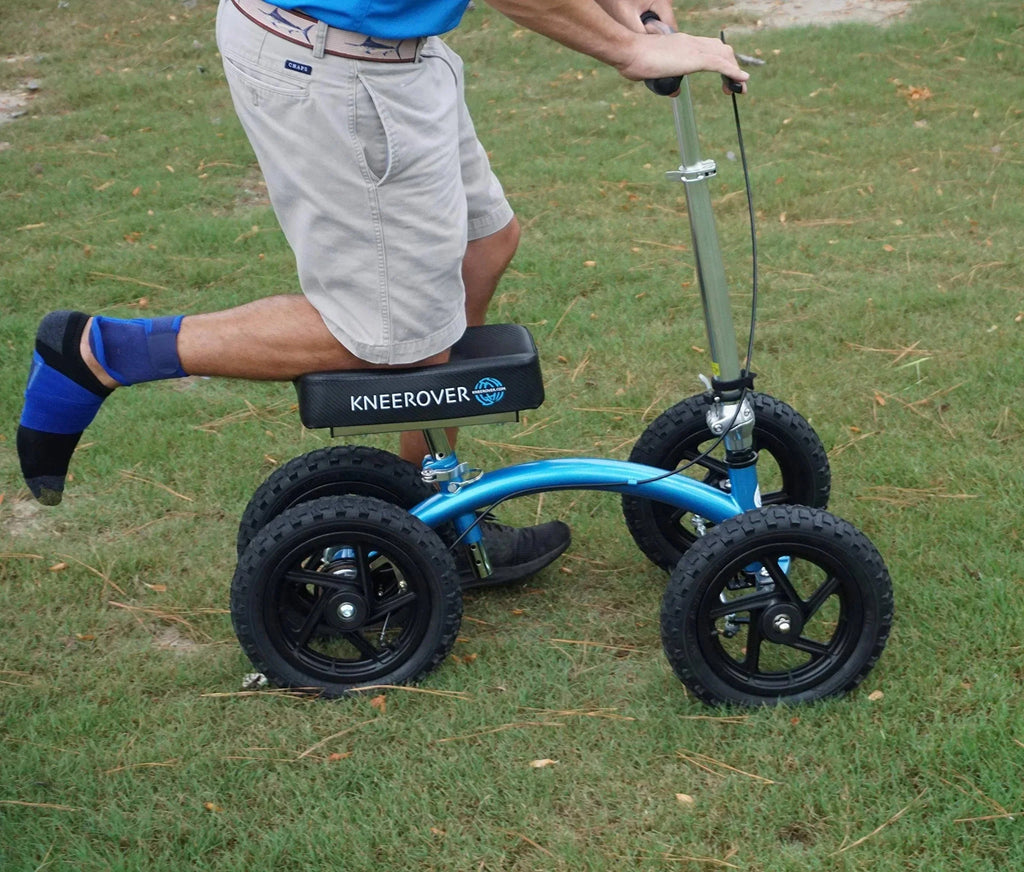 2026 New KneeRover Quad All Terrain Knee Walker in Metallic Blue