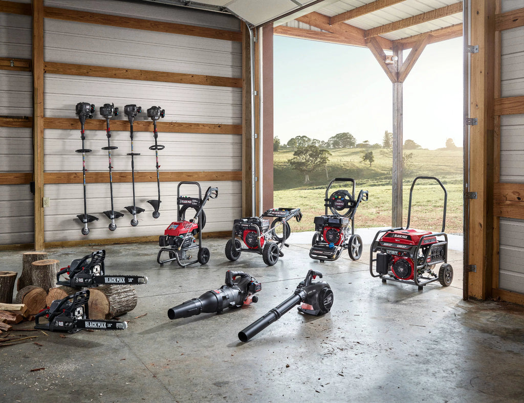 2026 Black Max 2-Cycle 25cc Full Crank Straight Shaft Attachment Capable String Trimmer