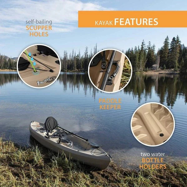 2026 Lifetime 90806 Tamarack Angler 100 Fishing Kayak C 2-Pack (Paddles included)
