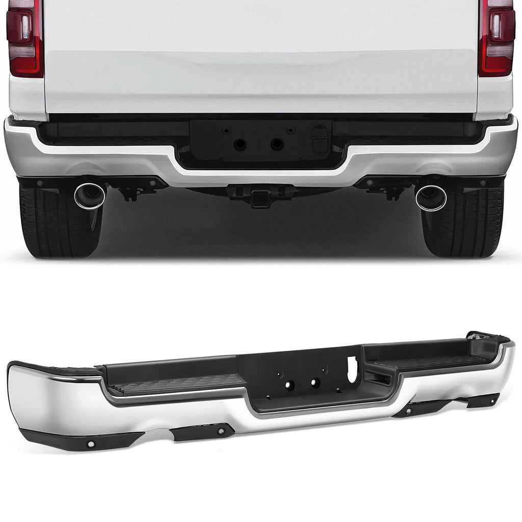 Rear Bumper W/ License Plate Lights  19-24 RAM 1500