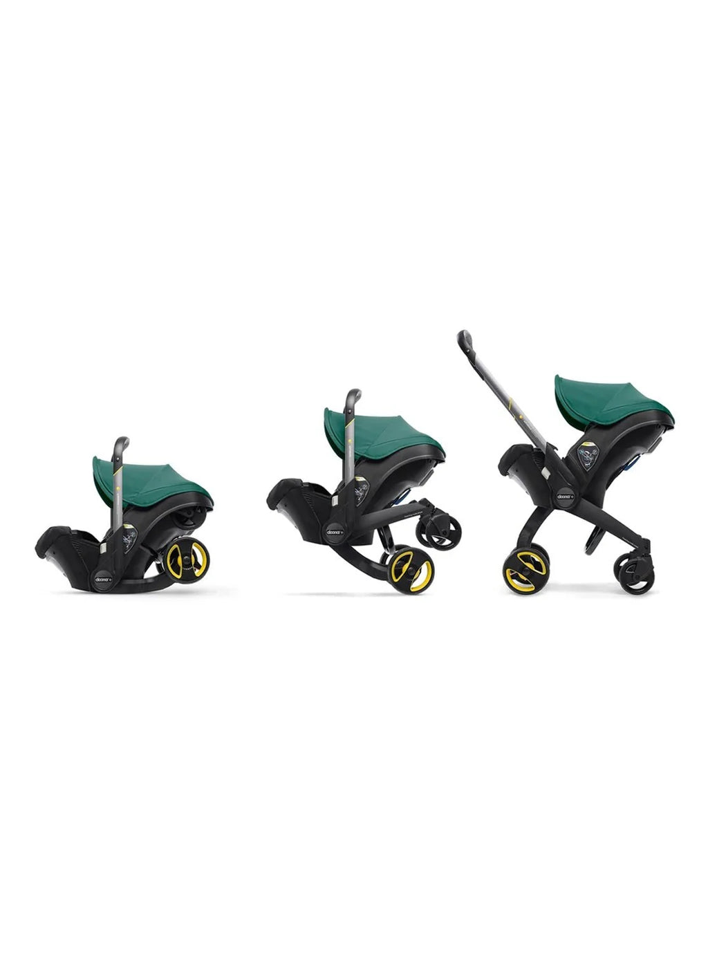 2026 Stroller combination consisting of infant car seat and LATCH base (model year 2025) – Midnight Edition | From car to stroller in seconds, airplane-compatible, including accessory bag