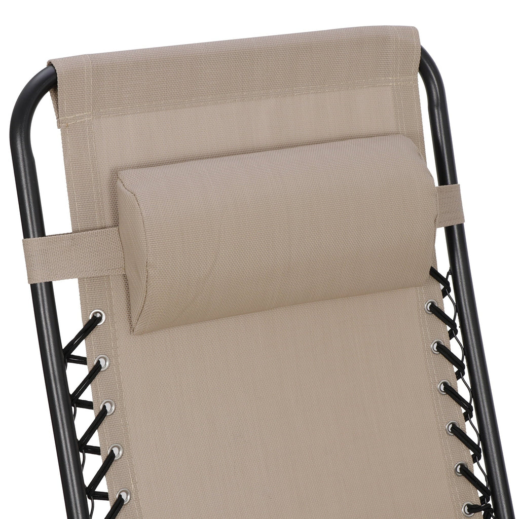 2026 HomGarden 2 Pack Steel Zero-Gravity Chair - Beige