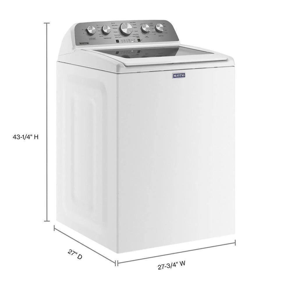 2026 Maytag Top-Loading Washing Machine with 4.8 Cubic Foot Capacity and Extra Power Boost, White – MVW5430MW