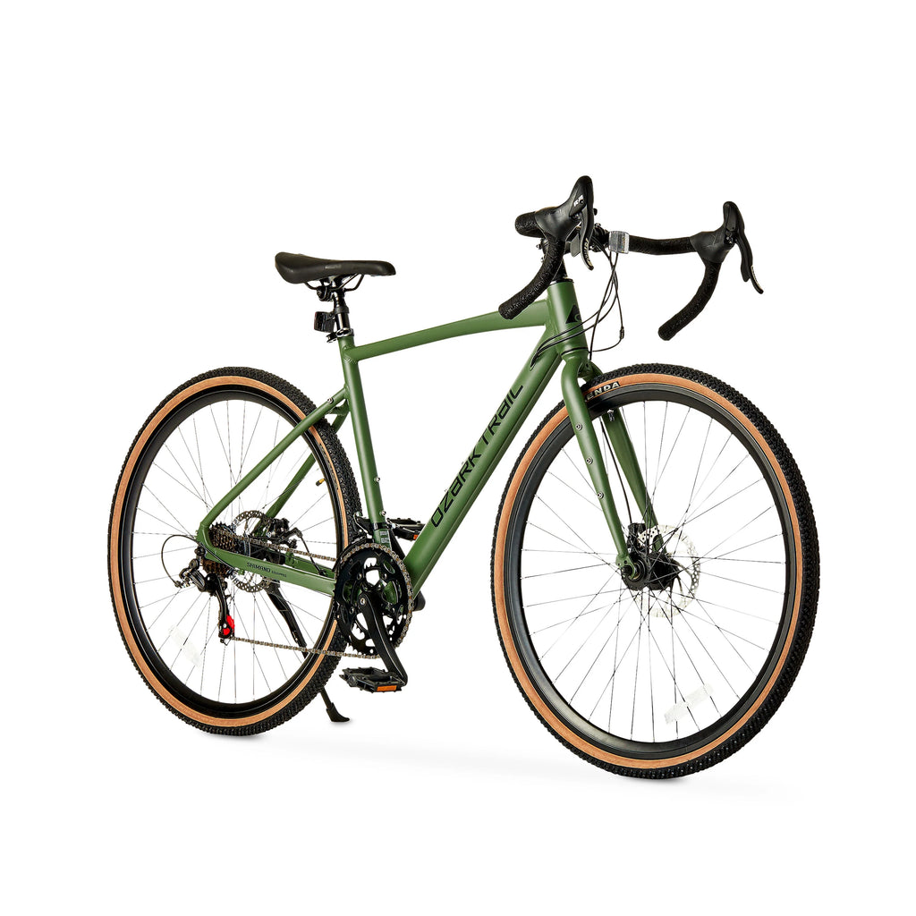 2026 700c Ozark Trail G.1 Explorer Drop Bar Gravel Bike, Medium Frame, Fits Riders 5'5" - 5'10", Green, Adult
