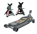 2026 2025 Pittsburgh 3-Ton Flat Jack and Axle Stand Set with Quick Pump and Rapid Lift Function